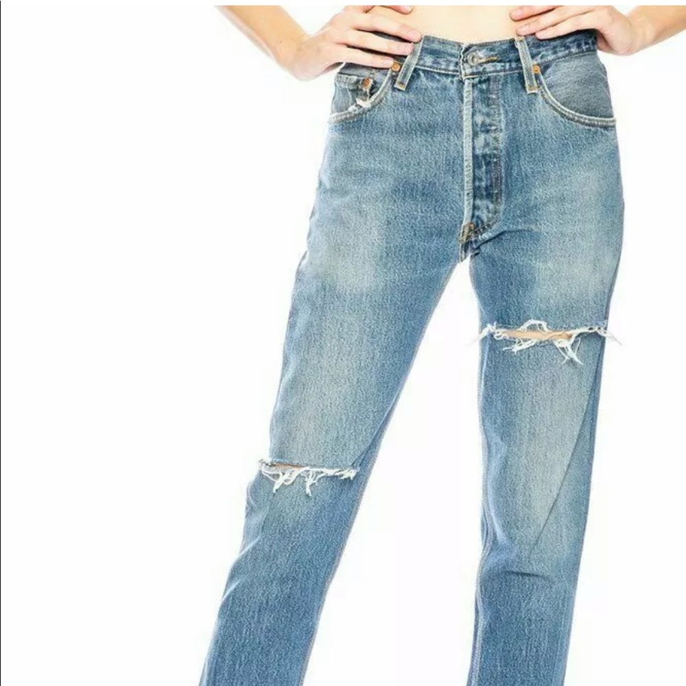 Re/done Levi’s high rise ankle crop jeans nwot 28